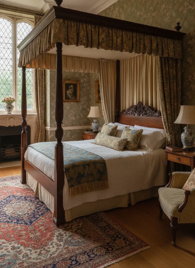 real photo of Manor House guest room with